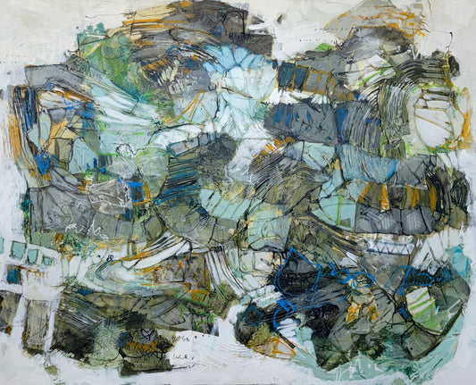 abstract painting 48x60 for sale lori mirabelli