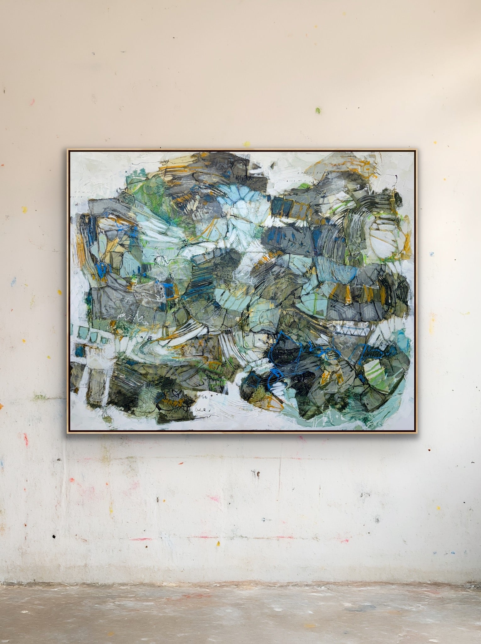 abstract painting 48x60 for sale lori mirabelli
