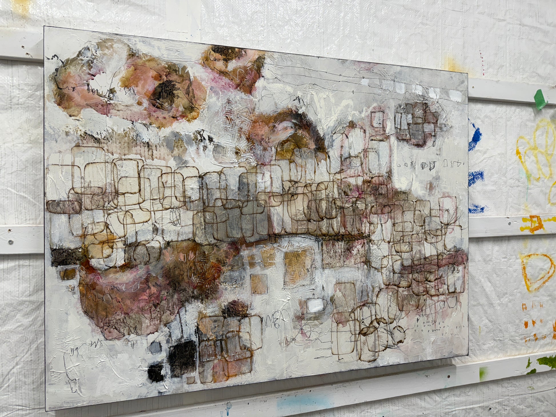 abstract art for sale 30x40 mixed media lori mirabelli art