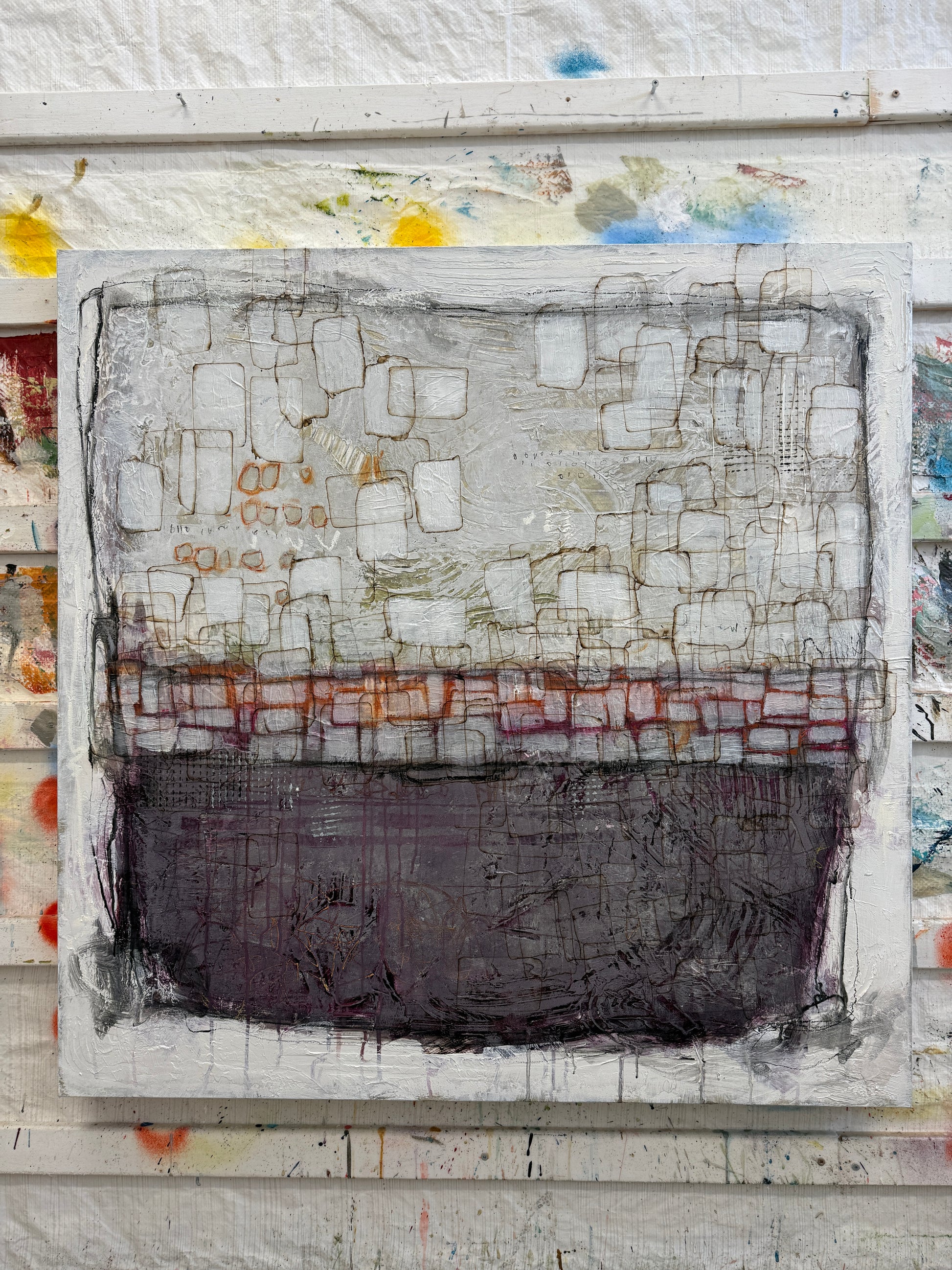 Lori mirabelli neutral abstract art interior design art for homes