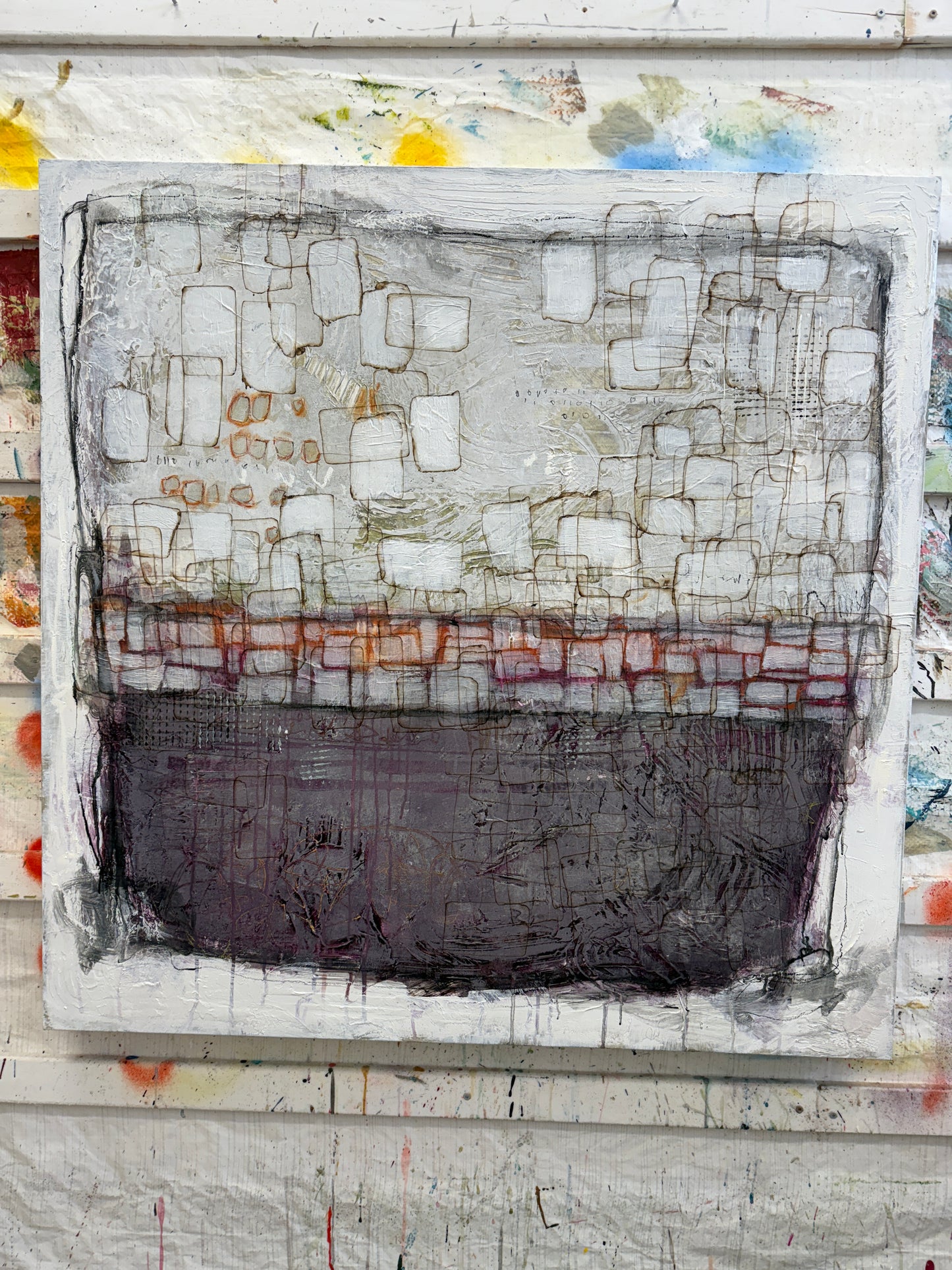 Lori mirabelli neutral abstract art interior design art for homes