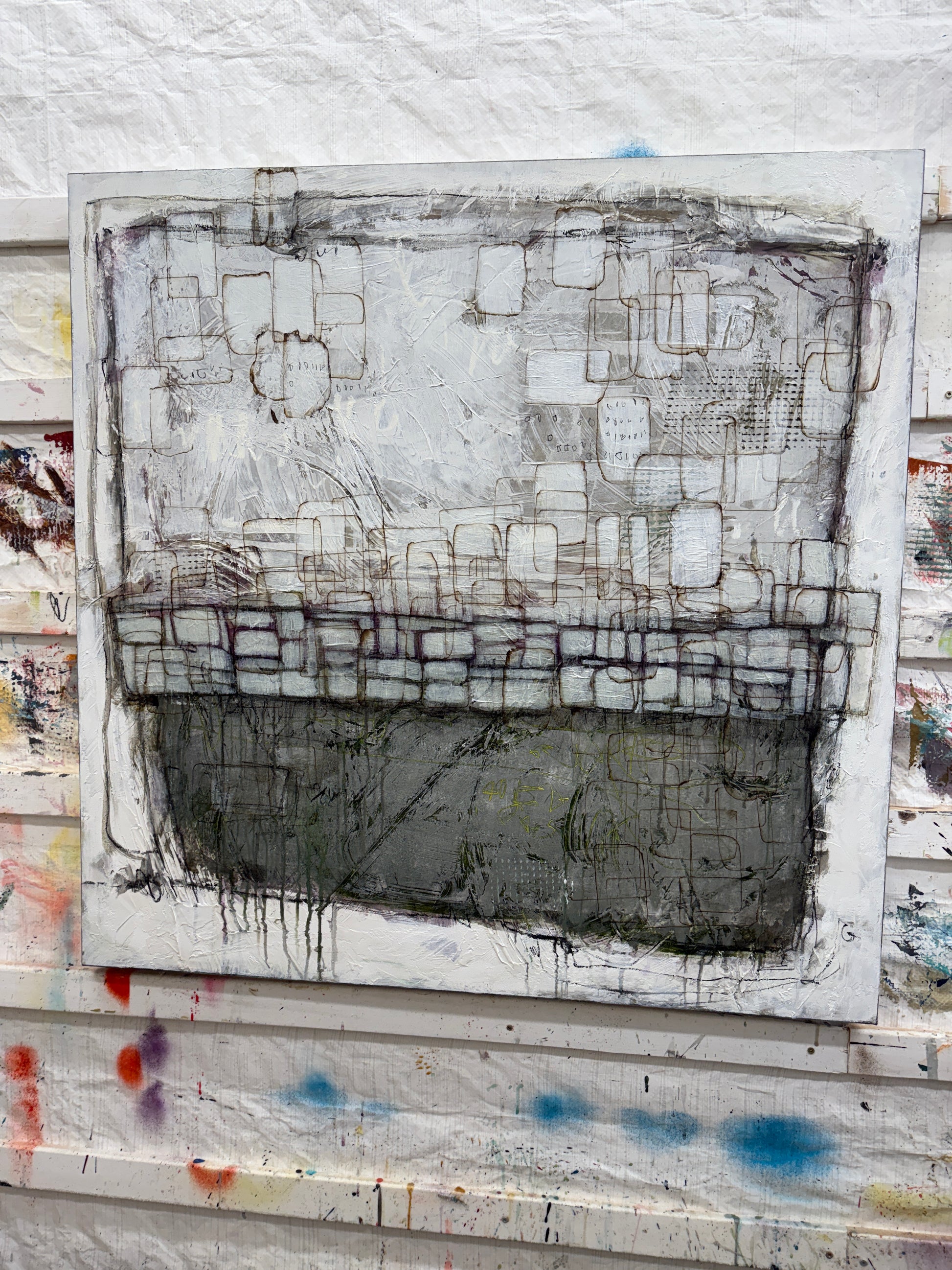 Lori mirabelli neutral abstract art interior design art for homes