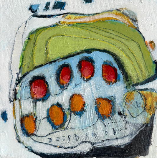 Abstract paintings for sale by Artist Lori Mirabelli 8x8