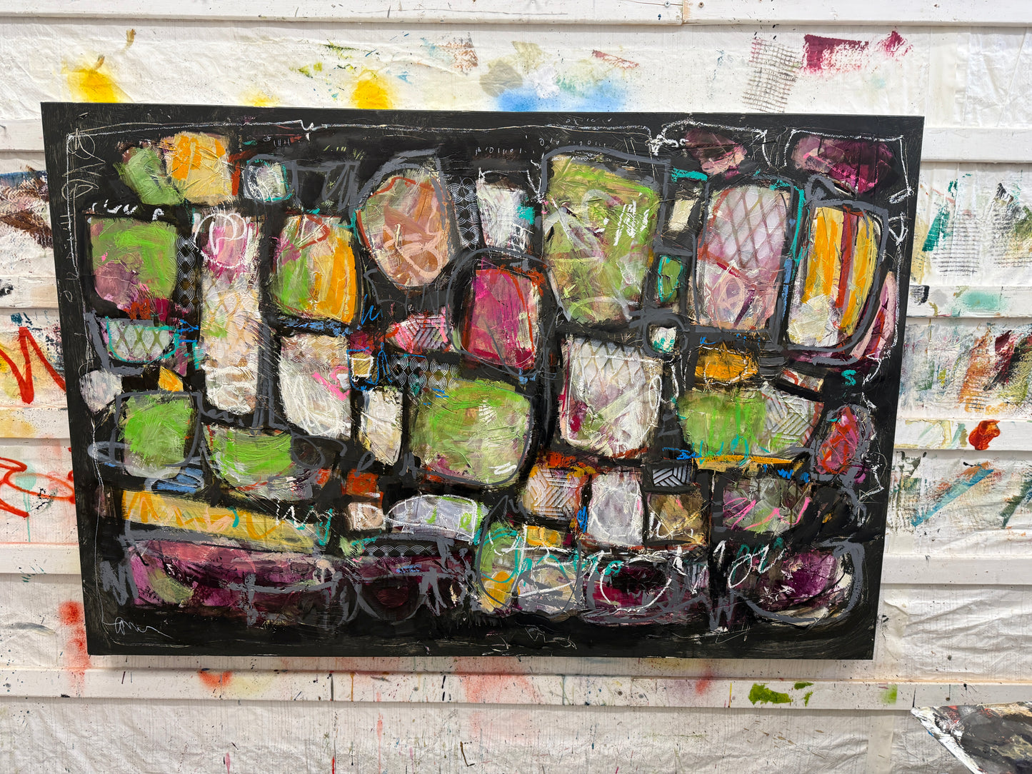 Large 40x60 inch acrylic on canvas paintings for sale lori mirabelli Toronto Chicago