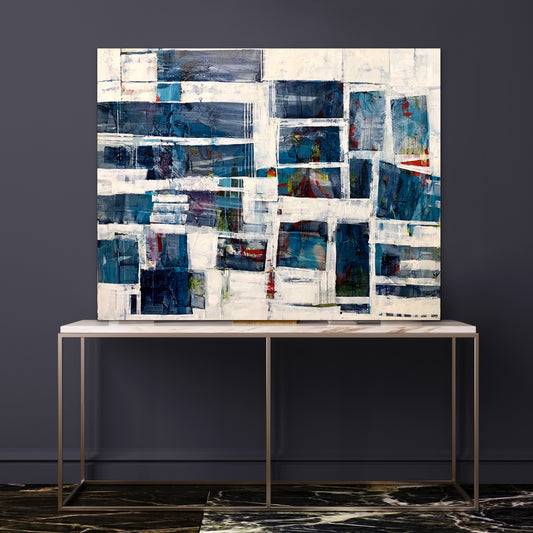 Show's Over 48x60 inches  abstract art for sale