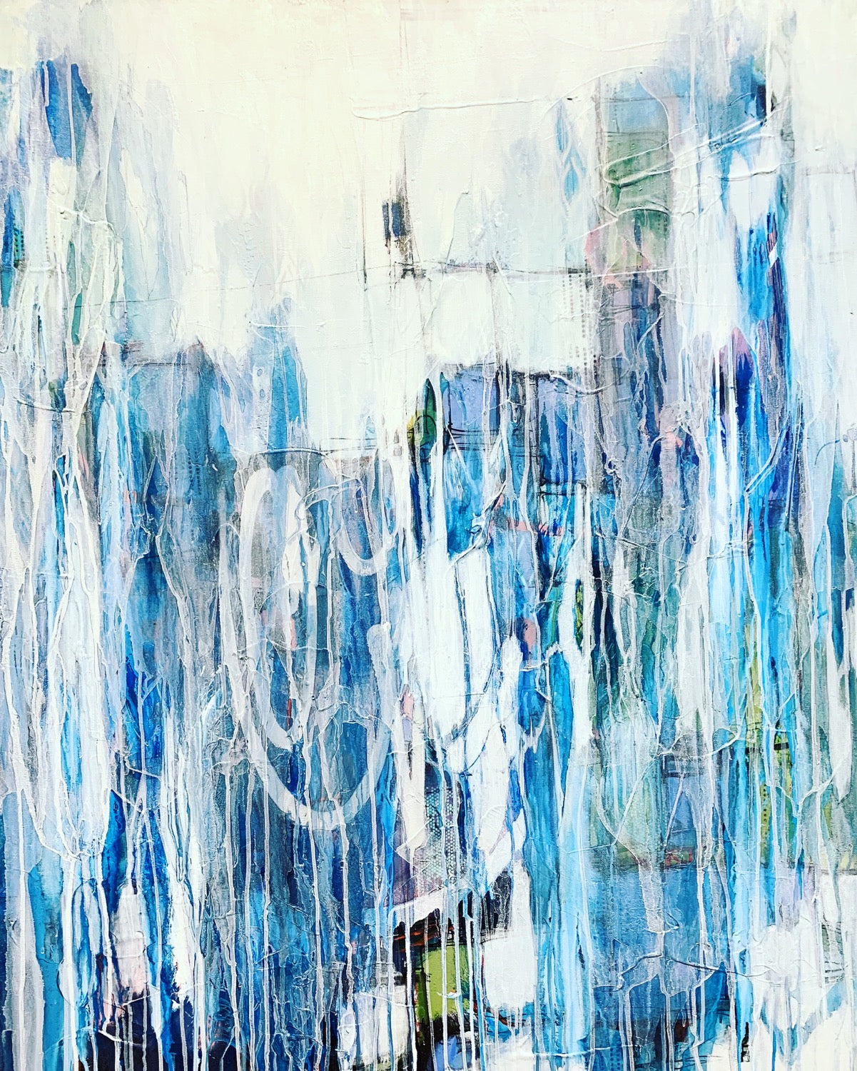 abstract acrylic painting by New york Artist Lori Mirabelli