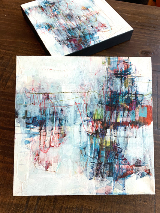 Fine Art Abstract Painting Local Artist Lori Mirabelli