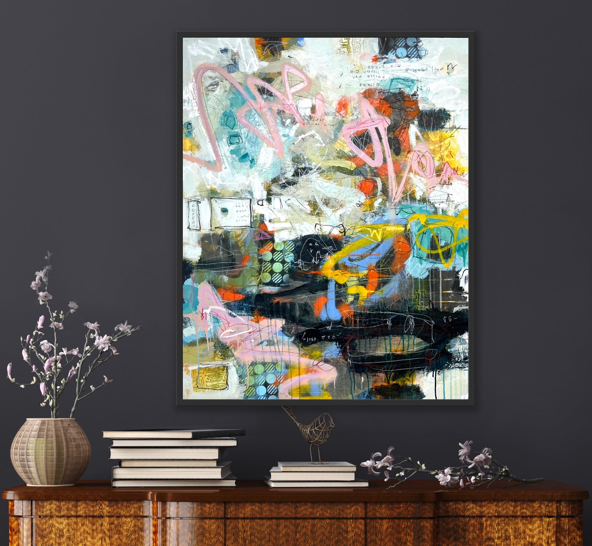 abstract acrylic painting lori mirabelli new york