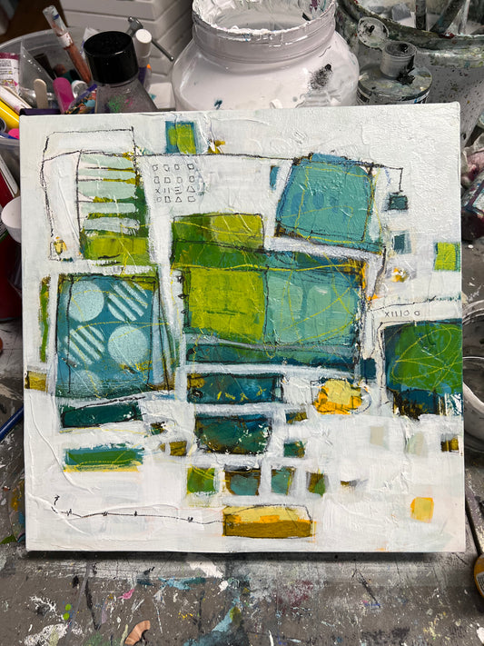 acrylic abstract painting lori mirabelli