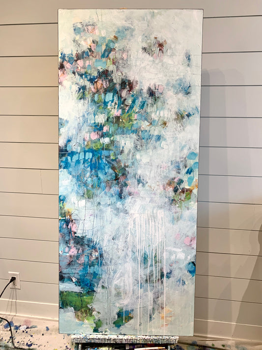 ABSTRACT FLOWER PAINTING